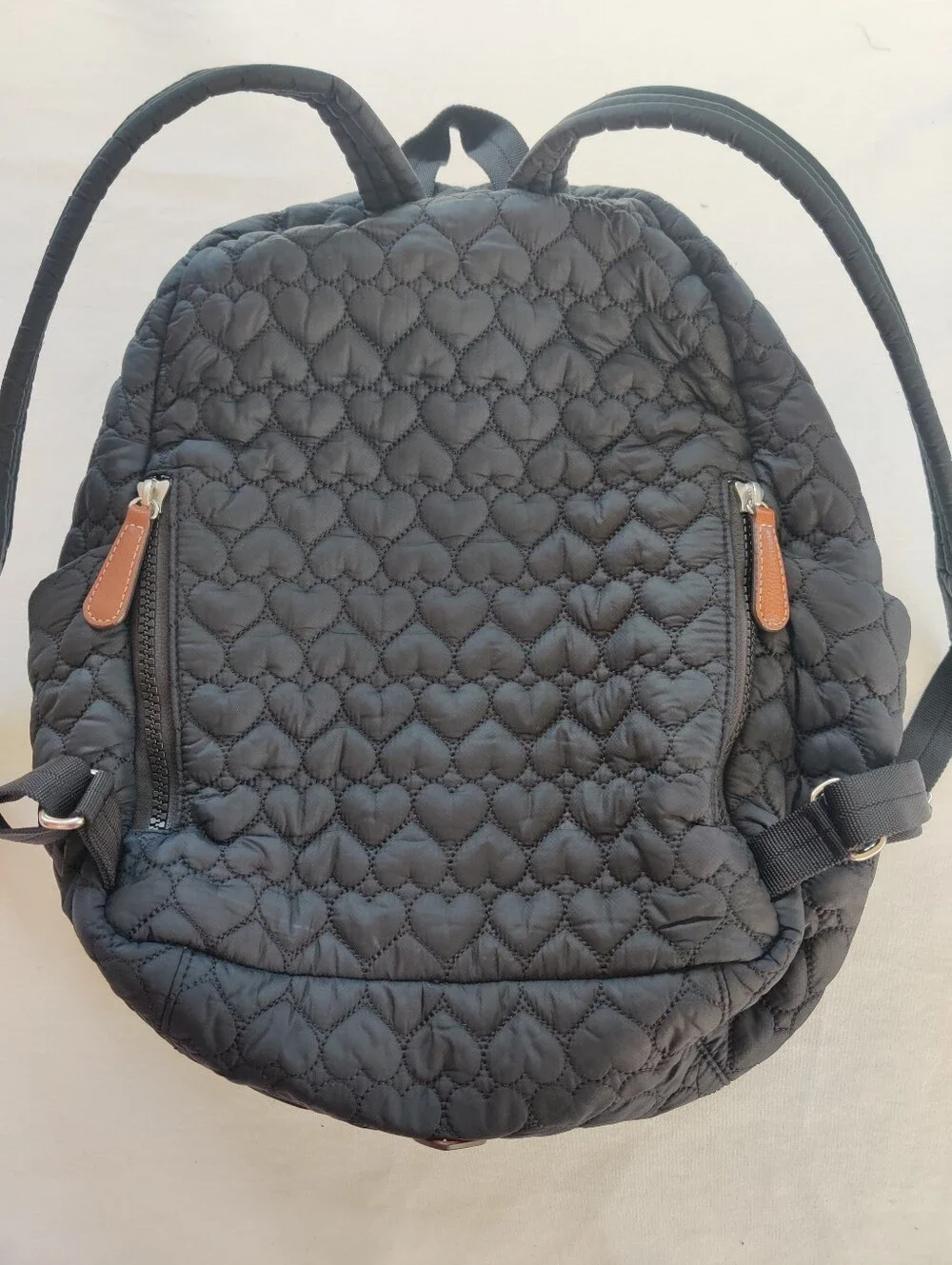 Brighton Quilted Black Backpack